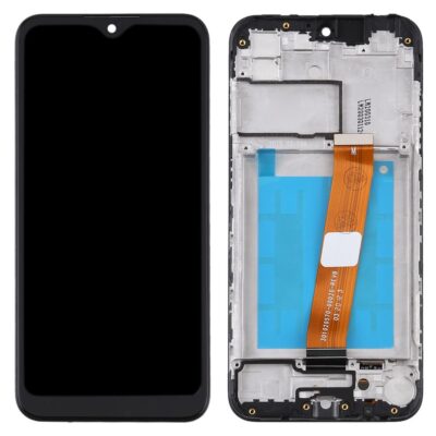 Samsung A01 LCD with Frame Black (US Version Type-C Frame)