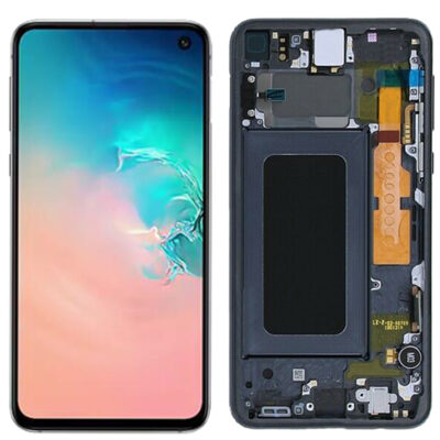 Samsung S10E with Frame Blue